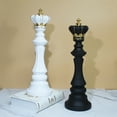 thumbnail image 4 of 1pcs Chess Statue Decor Piece，Decorative Resin Sculpture - Large Game Figure Decoration Ornament for Home, Office, Study - White Small Knight, 4 of 6