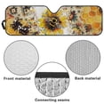 thumbnail image 7 of FUIALDOLG Car Front Window Sun Shield Sunflower Bee Foldable Front Window Sun Shade Windshield Rays Sunshade Visor Protector for Off-road Vehicle SUV Accessories 52.95" L x 16.14" W, 7 of 7