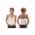 thumbnail image 3 of LMLYSoH Women Camisoles Embroidered Trim V-Neck Spaghetti Strap Babydoll Tank Tops Summer Fashion Sleeveless Vests Streetwear, 3 of 9