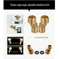 thumbnail image 6 of Antique Brass Bathroom Shower Faucet mixer set Rainfall Twin Head kit Tub Spout Exposed, 6 of 17