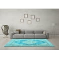 thumbnail image 3 of Ahgly Company Indoor Rectangle Persian Light Blue Traditional Area Rugs, 7' x 9', 3 of 4
