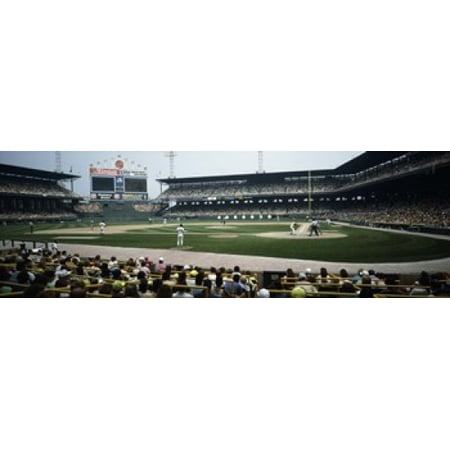 - Spectators watching a baseball match in a stadium US Cellular Field Chicago Cook County Illinois USA Poster Print