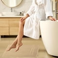 thumbnail image 2 of GOLD TEXTILES Premium Bath Mats 22x34 - Sand Pack of 2 | Soft, Absorbent, Non-Slip Cotton Mats for Bathroom, 2 of 7