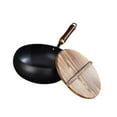 thumbnail image 4 of GROWTH TANK Nonstick Wok 9.45inch Induction Cooker Cookware Chinese Wok for Camping Home, 4 of 9