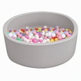 thumbnail image 4 of Sylvtty Ball Pit, Large Ball Pit for Toddlers, Soft Round Kid Baby Playpen Ball Pool, Ideal Gift for Babies Indoor and Outdoor Game, Balls not Included (Grey), 4 of 7