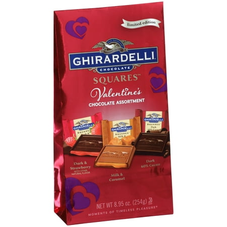 UPC 747599317514 product image for Ghirardelli Chocolate Squares Valentine's Chocolate Assortment Dark & Strawberry | upcitemdb.com