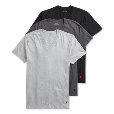 Polo Ralph Lauren ANDOVER/MADISON/BLACK Men's Classic V-Neck T-Shirt, US Large