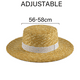 thumbnail image 2 of Sombreros de marinero para mujer, sombrero de paja con ala ancha, disfraz de Halloween y Navidad, 2 of 5
