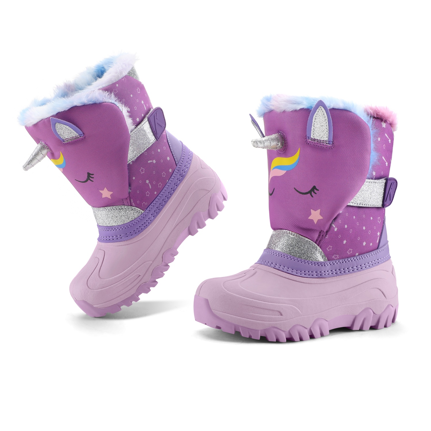 Kushyshoo Girls' Snow Boots with Unicorn Design photo 3
