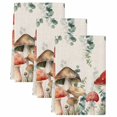 thumbnail image 2 of Red Mushrooms Kitchen Towels Set of 3, Eucalyptus Leaves Summer Botanical Rustic Absorbent Dish Towels for Kitchen, Microfiber Hand Towel, Quick Drying Tea Towel for Cleaning Decorative Dishcloths, 2 of 7