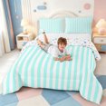 thumbnail image 3 of Erosebridal Abstract Geometric Stripes King Size Comforter Sets,Minimalist Lines Comforters King Size,Colorful Stars Reversible,3pcs,1 Comforter and 2 Pillowcases, 3 of 7