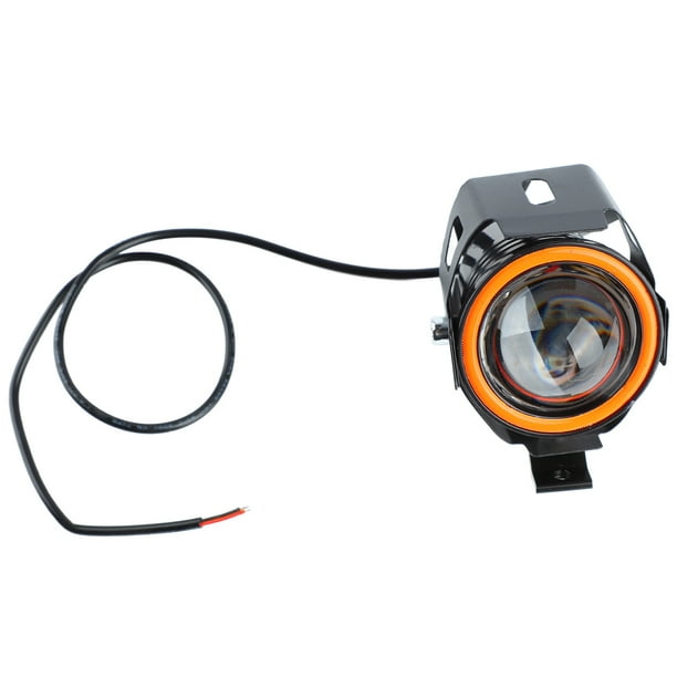 Faro delantero para motocicleta, 4 modos de iluminación, apertura única, 12 a 60 V, a prueba de golpes, LED, rojo