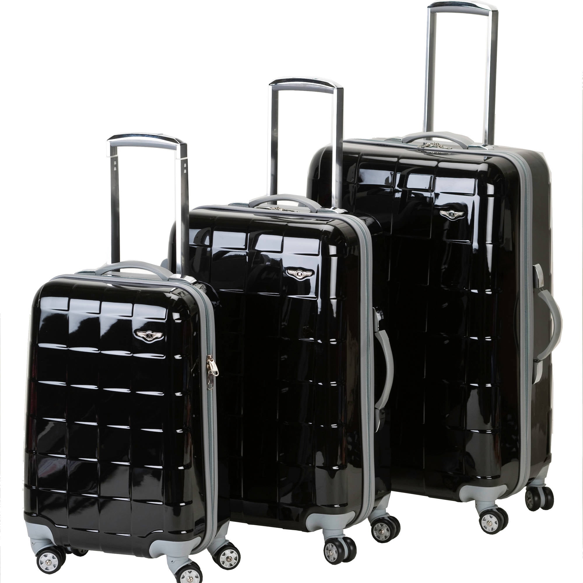 Rockland Luggage Celebrity 3 Piece Spinner Polycarbonate Luggage Set