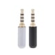 thumbnail image 1 of 2x Conector de Audio de 3,5 , Adaptador de Auriculares Chapado en Oro de 4 Auriculares Estéreo DIY / Auriculares de Repar Sunnimix Conector macho de 4 polos de 3.5 mm, 1 of 8