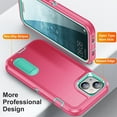 thumbnail image 3 of Ultra Protective Dual Hybrid Anti-Scratch Hard Back Case Stand Cover with Front Bumper Shell for iPhone 14/13 6.1 inch, 3 of 7