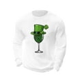 thumbnail image 4 of VBTAPA Thermal Waffle Shirts for Men St. Patrick's Day Crew Neck Long Sleeve Crew Neck Pullover Tees Soft Textured Knit Tops White XXXXL, 4 of 6