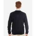 thumbnail image 3 of Harriton M420 Men's Pilbloc™ V-Neck Sweater-Black-S, 3 of 4