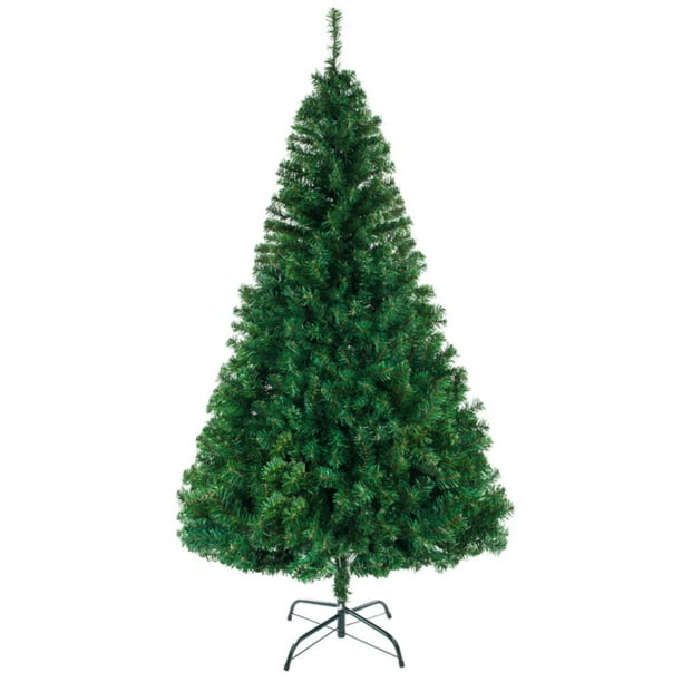 8FT Artificial Christmas Tree Hinged with 1138 Branches Holiday Indoor