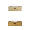 thumbnail image 1 of Caja de Cubierta de Caja Del Tejido Del Tejido de Paja Natural Del Estilo 2pcs Baoblaze Caso de tejido, 1 of 9