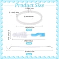 thumbnail image 2 of 10 Pack Blender Sealing Gaskets with Cleaning Brushes Kit 3.4inch/8.6cm Rubber Gaskets Replacement with 2pcs Hook and 2pcs Brush for Kitchen Blender, 2 of 6