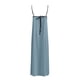 thumbnail image 5 of Vestido largo para mujer: tirantes finos con ribete en contraste, prenda de verano para la playa, vestido largo sin mangas para vacaciones., 5 of 7