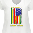 thumbnail image 4 of Inktastic My Grandpa is a Vietnam Veteran Women's Plus Size V-Neck T-Shirt, 4 of 5