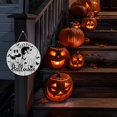 thumbnail image 5 of MIGUMUTU Horror Halloween Home Decor, Halloween Decorations Indoor, Happy Halloween Sign, Halloween Door Sign Wall Hanging Decor, Halloween Ghost Home Office Gaming Room Decor12 x 12 lnch, 5 of 10