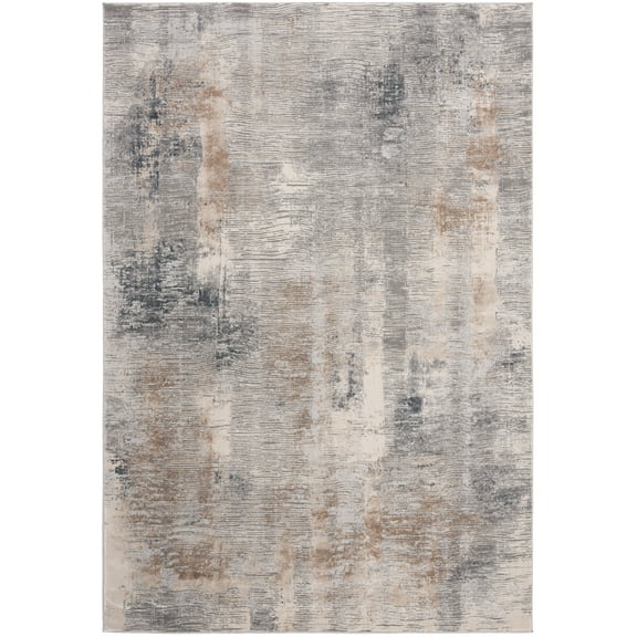 SAFAVIEH Invista Maxwell Abstract Area Rug, Cream/Grey, 5'3" x 7'6"