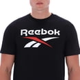 thumbnail image 4 of Playera Reebok Hombre Big Logo Crew Neck Negro negro M, 4 of 5