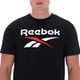 thumbnail image 4 of Playera Reebok Hombre Big Logo Crew Neck Negro negro XL, 4 of 5