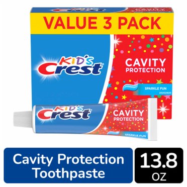 Crest Kids Sparkle Fun Flavor Cavity Protection Toothpaste - 4.6 oz - 3 pk