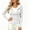 White, variant on CBASIHI Womens Slim Fit Zip Up Sweaters- Long Sleeve Ribbed Knit Fall Stretchy Hooded Casual Trendy Lightweight Cardigans Khaki Size S-2XL