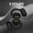 thumbnail image 3 of Monster Open Flex Wireless Earphones, Open-Ear Bluetooth 5.4 Earbuds with Built-In Microphone, Charging Case, IPX5 Water Resistant, Black, 3 of 8