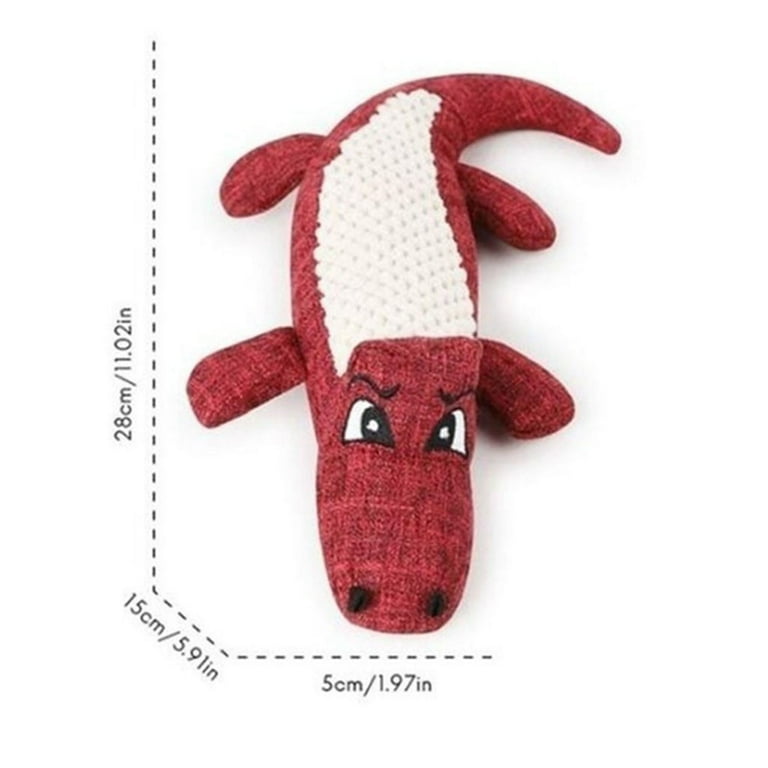 Alligator dog outlet toy no stuffing