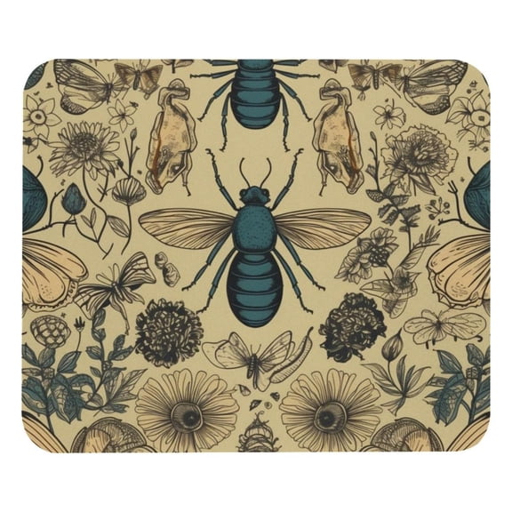 Butterfly Computer Mouse Pad,Rubber Mouse Mat for Gaming, Office, Laptop, PC, Women