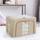 thumbnail image 5 of Bolsa organizadora para guardar ropa, contenedor de 66 l con ventana transparente y resistente al polvo. Beige, 5 of 7