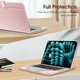 thumbnail image 3 of Fintie Sleeve Case for MacBook Air 15 Inch A3114 A2941 (2023 2024 Release), Folio Book Cover for MacBook Air 15.3" M2 M3 Chip with Touch ID, Rose Gold, 3 of 7