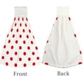 thumbnail image 3 of Hanging Towels 2 Pcs, Dish Towels Red Polka Dot Absorbent Hand Towels with Hanging Loop Washcloth for Bathroom Kitchen, 3 of 6