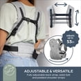 thumbnail image 3 of Dreambaby Oxford Adjustable 3-in-1 Position Baby Carrier Infant Unisex 7.5 to 33lbs Gray, 3 of 7