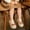 Khaki, variant on Viluyesy Girls Mary Jane Flats Hook and Loop Strap Woven Bow Closed Toe Soft Sole Round Toe Princess Dress Shoes Brown Size 10 Toddler