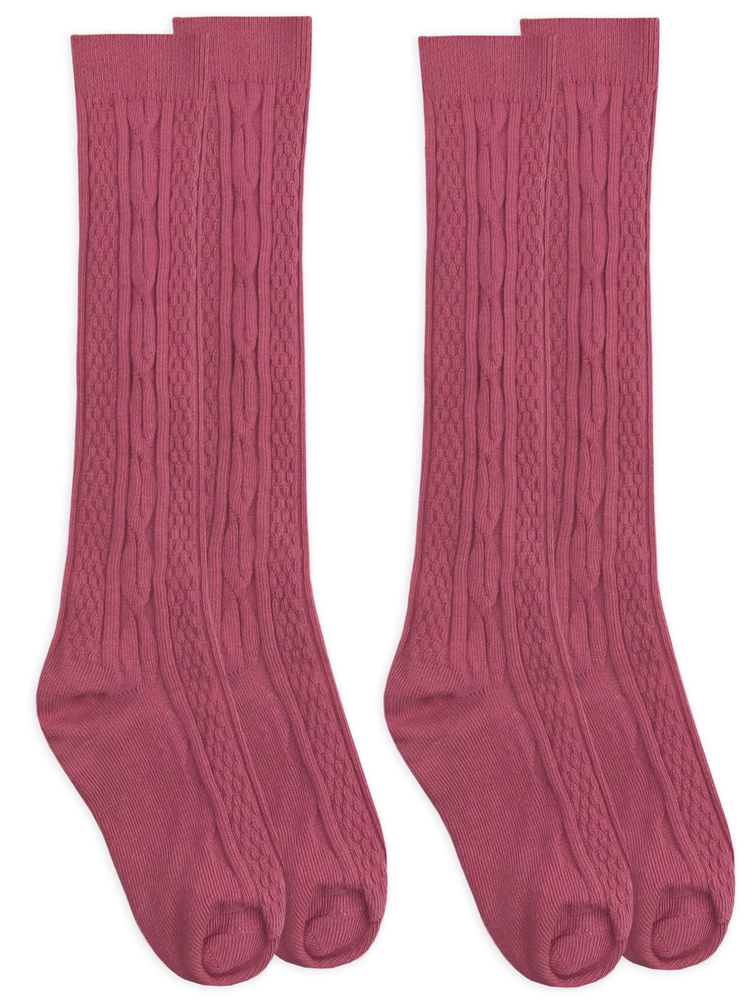 Jefferies Socks Big Girls Cable-Knit Knee-High Sock Three-Pack 