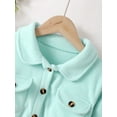 thumbnail image 5 of 10T Big Boys Clothes 11 Years Boys Long Sleeve Coat Solid Color Big Boys Fall Winter Jacket Blue, 5 of 8