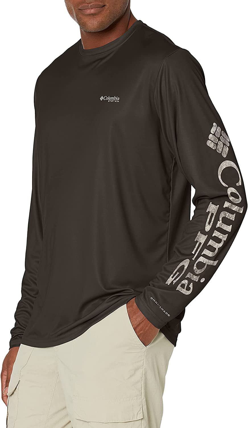 Columbia fishing comfort shirt  UPF 40 Omni-shade White Adult Large SS Shirt 