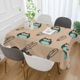 thumbnail image 5 of GZHJMY Owl Tablecloth, Rectangle Waterproof Washable Polyester Table Cover for Picnic Dinner Holiday Party Decor, 60 x 108 Inch, 5 of 7