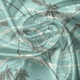 thumbnail image 5 of Ambesonne Summer Valance Pack of 2, Palms Dolphins and Waves, 42"X12", Grey Seafoam Ivory, 5 of 5