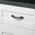 thumbnail image 3 of GlideRite 3 in. Center Arched Square Pulls Cabinet Hardware Handles, Brushed Pewter, Pack of 25, 3 of 3