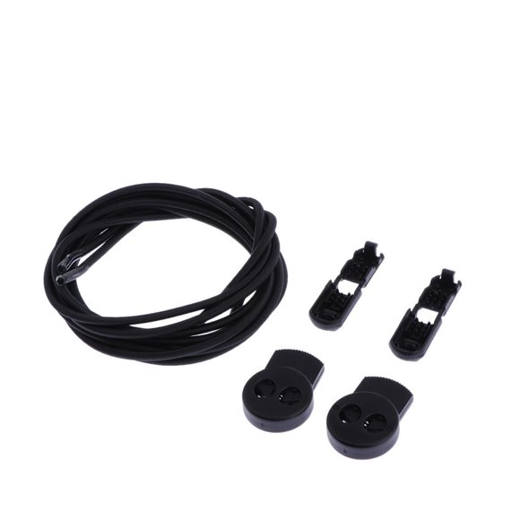 Cordones elásticos Zulema reflectantes 100 cm Negro