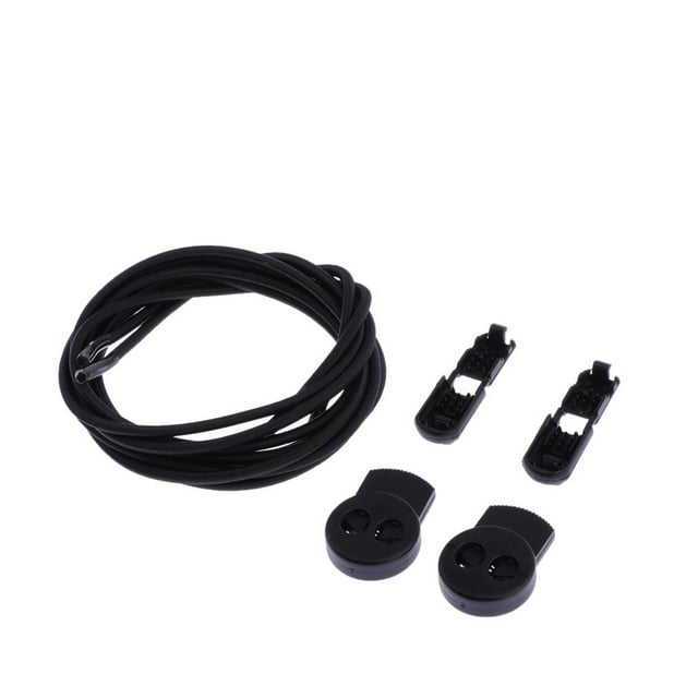 Cordones elásticos Zulema reflectantes 100 cm Negro