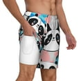 thumbnail image 6 of Rocae Panda Cute Pink Hearts for Men's Swim Trunks Quick Dry With Two Side Pockets and One Lined Patch PocketSmall, 6 of 9