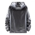 thumbnail image 2 of Mens Shiny Waterproof Hooded Jacket VXH, 2 of 3